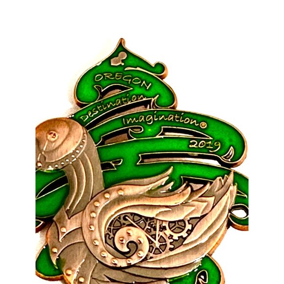 Destination Imagination Oregon 2019 Large Metal/Enameled Tac Pin/Brooch - Picture 3 of 6